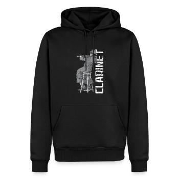 Clarinet Player Orchestra Musicians - Men’s Premium Organic Hoodie - black - Front - Nico (187cm)