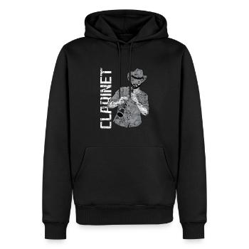 Clarinet Player Orchestra Musicians - Men’s Premium Organic Hoodie - black - Front - Nico (187cm)