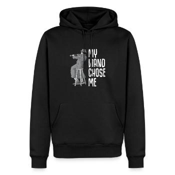 Clarinet Player Orchestra Musicians - Men’s Premium Organic Hoodie - black - Front - Nico (187cm)