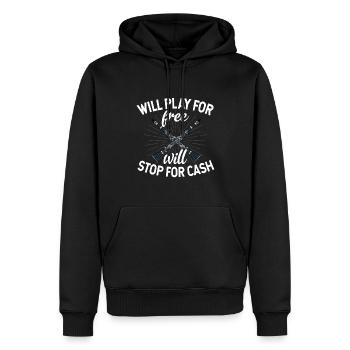 Clarinet Player Orchestra Musicians - Men’s Premium Organic Hoodie - black - Front - Nico (187cm)