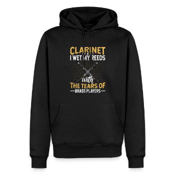 Clarinet Player Orchestra Musicians - Men’s Premium Organic Hoodie - black - Front - Nico (187cm)
