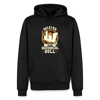 Master Of The Mechanical Bull - Bull Rider - Männer Premium Bio Hoodie - Schwarz - Vorne - Nico (187cm)