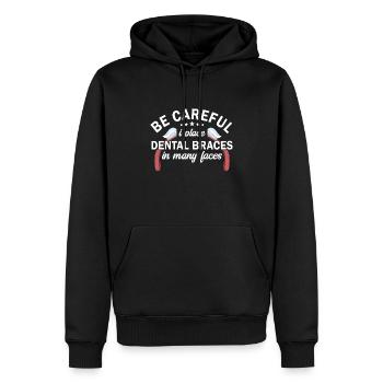 Assistant de laboratoire dentaire Assistant de laboratoire dentaire - Sweat à capuche Premium bio Homme - noir - Devant - Nico (187cm)