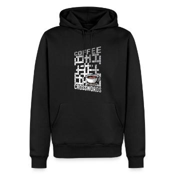 Kreuzworträtsel Lösen - Männer Premium Bio Hoodie - Schwarz - Vorne - Nico (187cm)