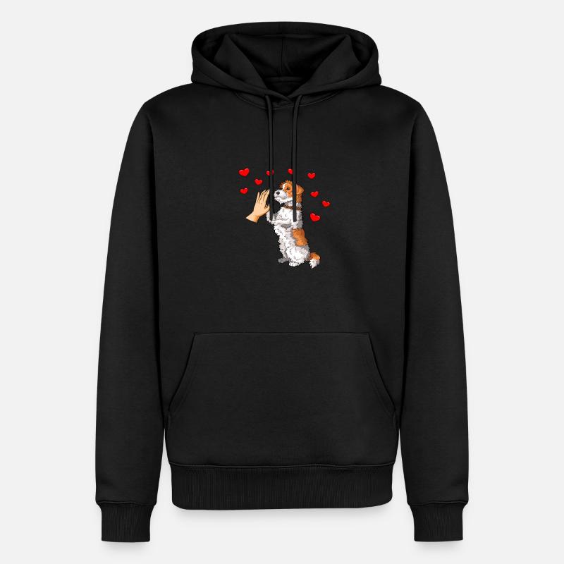 Drahthaar Foxterrier Hund - Männer Premium Bio Hoodie - Schwarz