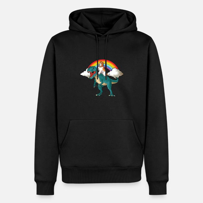 Drahthaar Foxterrier Hund - Männer Premium Bio Hoodie - Schwarz