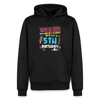 5. Birthday - Science Birthday - Männer Premium Bio Hoodie - Schwarz - Vorne - Nico (187cm)