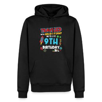 9. Birthday - Science Birthday - Männer Premium Bio Hoodie - Schwarz - Vorne - Nico (187cm)