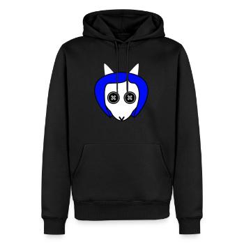 Autres Ekuroeil - Sweat à capuche Premium bio Homme - noir - Devant - Nico (187cm)