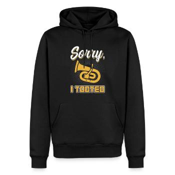 Sorry I Tooted - Euphonium - Sweat à capuche Premium bio Homme - noir - Devant - Nico (187cm)