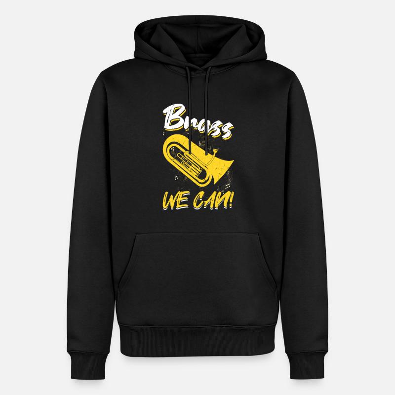 Brass We Can - Euphonium - Männer Premium Bio Hoodie - Schwarz