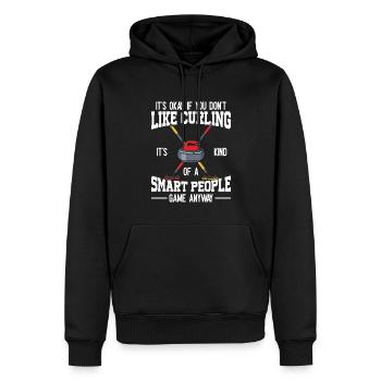 Locken - Männer Premium Bio Hoodie - Schwarz - Vorne - Nico (187cm)