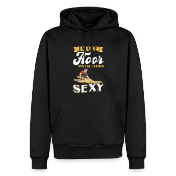 I Make Floor Installation Sexy -Flooring Installer - Männer Premium Bio Hoodie - Schwarz - Vorne - Nico (187cm)