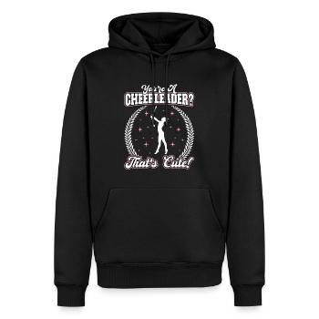 Baton Twirling - Baton Twirler - Sweat à capuche Premium bio Homme - noir - Devant - Nico (187cm)