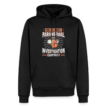 Paranormal Investigation Equipment - Männer Premium Bio Hoodie - Schwarz - Vorne - Nico (187cm)