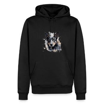 Australian Kelpie - Männer Premium Bio Hoodie - Schwarz - Vorne - Nico (187cm)