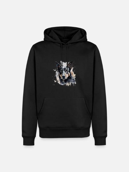 Australian Kelpie - Men’s Premium Organic Hoodie - black