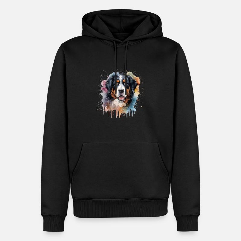 Bouvier bernois - Sweat à capuche Premium bio Homme - noir