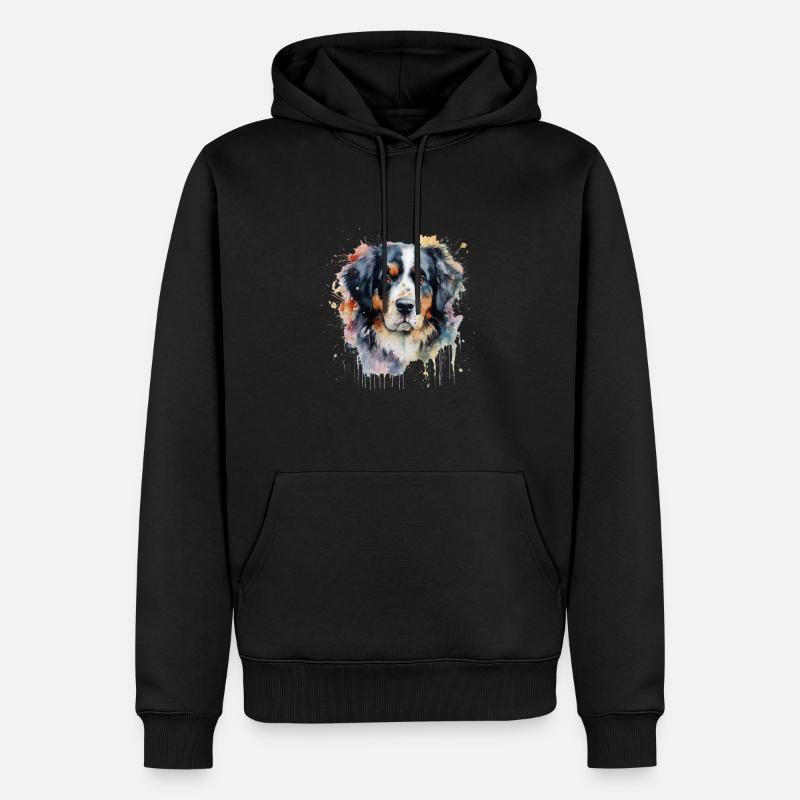 Bouvier bernois - Sweat à capuche Premium bio Homme - noir