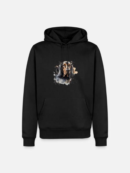 Black and Tan Coonhound - Men’s Premium Organic Hoodie - black