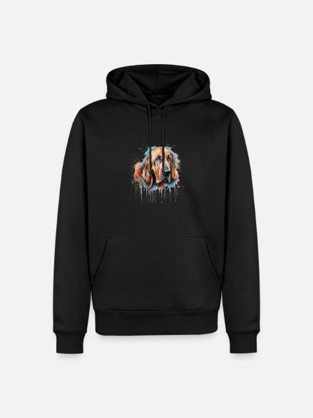 Limier - Sweat à capuche Premium bio Homme - noir