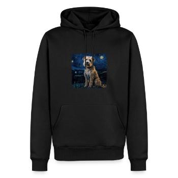Bolonka Zwetna Van gogh nuit étoilée - Sweat à capuche Premium bio Homme - noir - Devant - Nico (187cm)