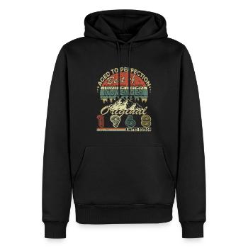 55. Geburtstag Jahrgang november 1968 Original 196 - Männer Premium Bio Hoodie - Schwarz - Vorne - Nico (187cm)