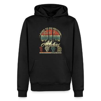 30. Geburtstag Jahrgang Dezember 1993 Original 199 - Männer Premium Bio Hoodie - Schwarz - Vorne - Nico (187cm)