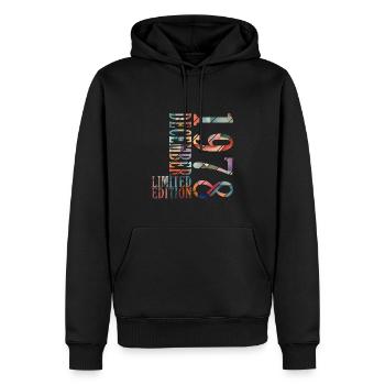 45. Geburtstag Jahrgang Dezember 1978 Original 197 - Männer Premium Bio Hoodie - Schwarz - Vorne - Nico (187cm)