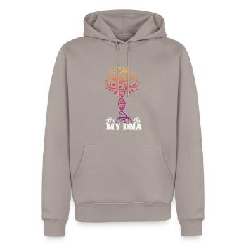 Bûcheron tronçonneuse arboriste - Sweat à capuche Premium bio Homme - taupe - Devant - Nico (187cm)