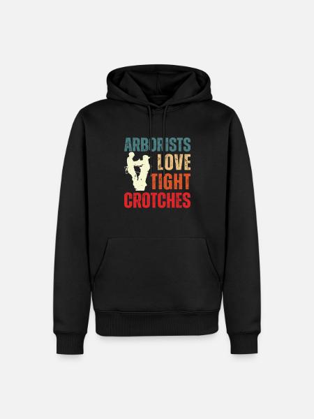 Bûcheron tronçonneuse arboriste - Sweat à capuche Premium bio Homme - noir