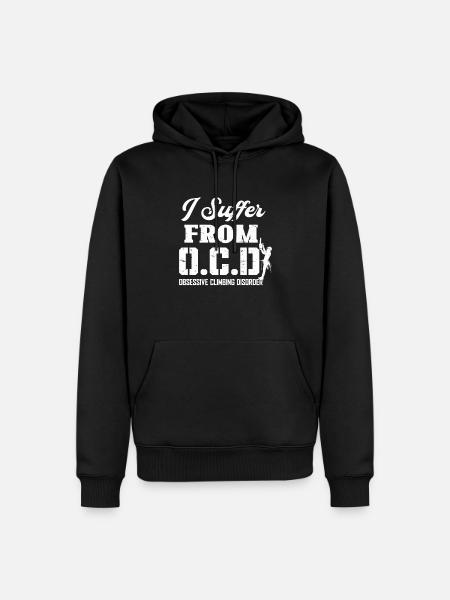 Bûcheron tronçonneuse arboriste - Sweat à capuche Premium bio Homme - noir
