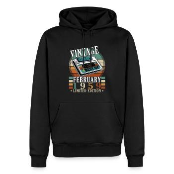 Vintage Made In 1959 65 ans d’être génial - Sweat à capuche Premium bio Homme - noir - Devant - Nico (187cm)