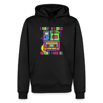 90s Kid Generation Game Boy - Männer Premium Bio Hoodie - Schwarz - Vorne - Nico (187cm)