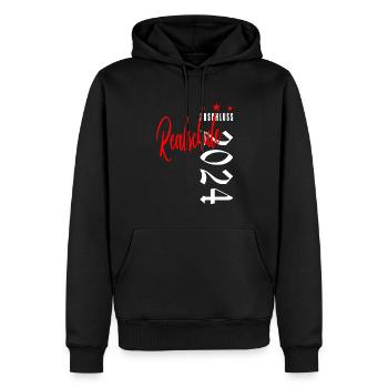Realschule Abschluss 2024 Realschulabschluss 2024 - Männer Premium Bio Hoodie - Schwarz - Vorne - Nico (187cm)