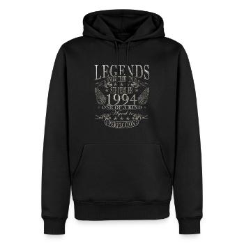 Geburtstagsgeschenk im September 1994 - Männer Premium Bio Hoodie - Schwarz - Vorne - Nico (187cm)