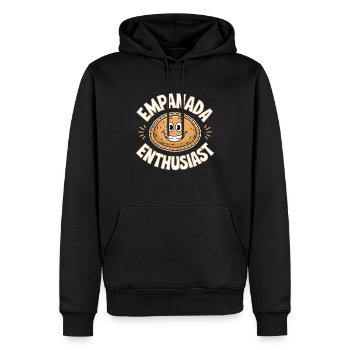 Empanada Enthusiast Lover - Men’s Premium Organic Hoodie - black - Front - Nico (187cm)