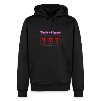 777 casino jackpot symbol - Männer Premium Bio Hoodie - Schwarz - Vorne - Nico (187cm)