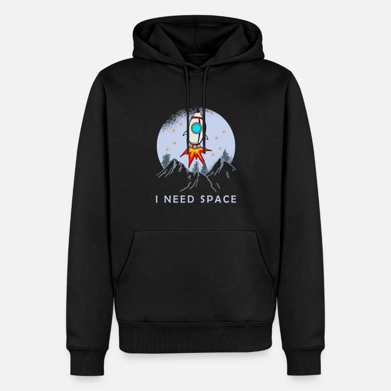 J’ai besoin d’espace - Sweat à capuche Premium bio Homme - noir