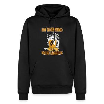bière bière jardin de bière festival de la bière chope de bière - Sweat à capuche Premium bio Homme - noir - Devant - Nico (187cm)