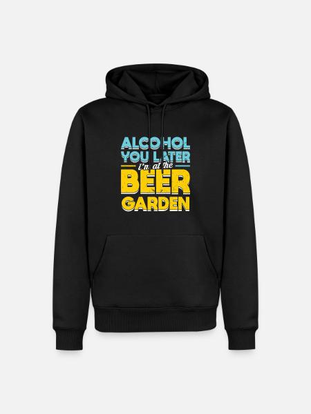 Bier Biergarten Bierfest Bierkrug - Männer Premium Bio Hoodie - Schwarz