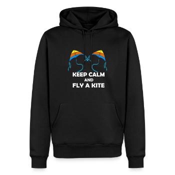 Deltaplane Kite Flying Stunt Kite - Sweat à capuche Premium bio Homme - noir - Devant - Nico (187cm)