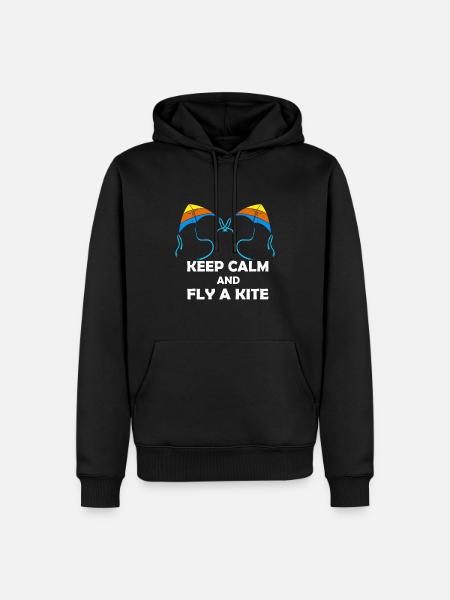 Hang Gliding Kite Flying Stunt Kite - Men’s Premium Organic Hoodie - black