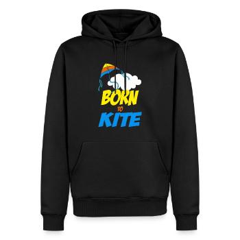 Kite Flying Kite Flying Wind Autumn Gift - Men’s Premium Organic Hoodie - black - Front - Nico (187cm)