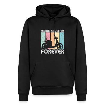 Roller Motorroller Spruch lustig - Männer Premium Bio Hoodie - Schwarz - Vorne - Nico (187cm)
