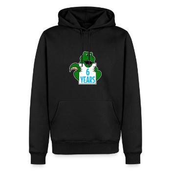 Ich bin 6 Jahre 6. Geburtstag - Männer Premium Bio Hoodie - Schwarz - Vorne - Nico (187cm)