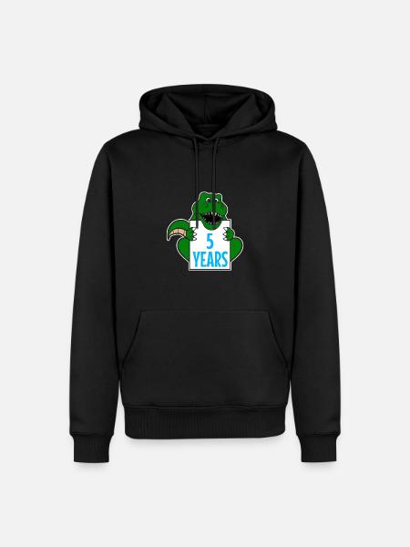 Cadeau d’anniversaire 5 ans - Sweat à capuche Premium bio Homme - noir