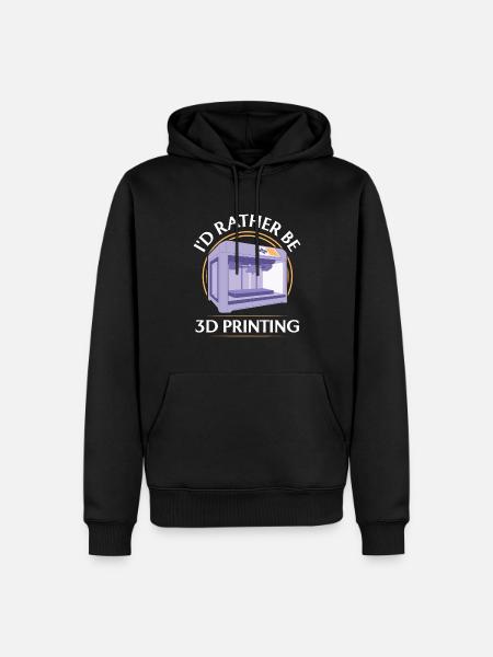 Je préfère l’impression 3D - Sweat à capuche Premium bio Homme - noir