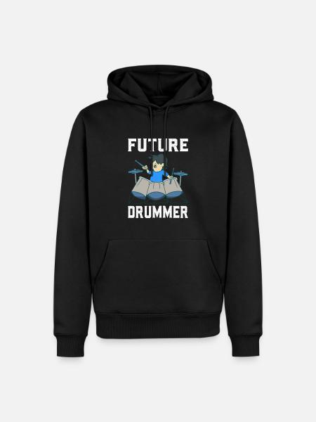 Drum Player - Men’s Premium Organic Hoodie - black