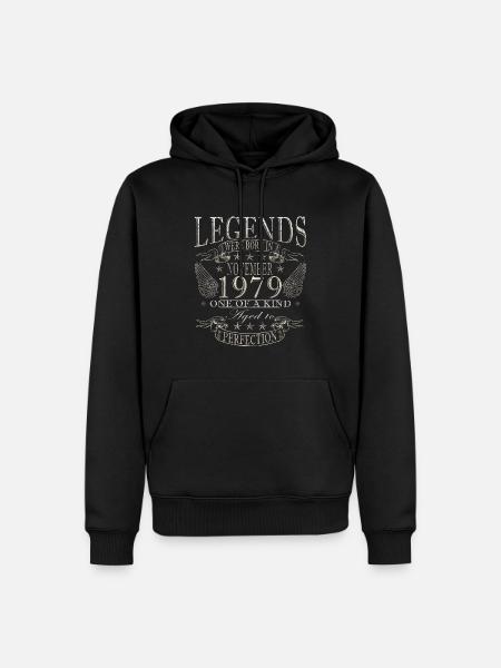 1979 November 1979 Jubiläum November 1979 - Herre Premium økologisk hoodie - sort